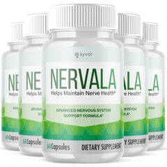 Nervala Nerve Nootropic All Natural Super Nerve Supplement (5 Pack - 300 Capsules)