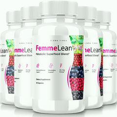 (5 Pack) FemmeLean Supplement Metabolic Super Food Blend 300 Capsules