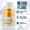 Image of Neuro Flare Nootropic All Natural Super Nerve Supplement 180 Capsules (3 Pack)