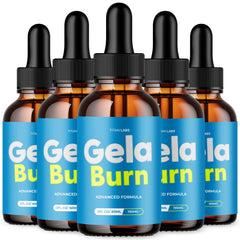 (5 Pack) Gela Burn Drops Advanced Health & Fitness Formula GelaBurn 150 Serves