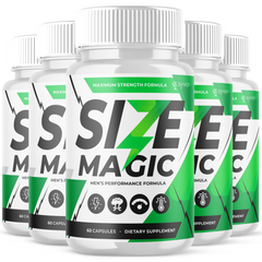 (5 Pack) Size Magic for Men Advanced Max Formula Vitamin Supplement 300 Capsules