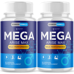 (2 Pack) Mega Arise Max Advanced Male Support Supplement MegaArise 120 Capsules