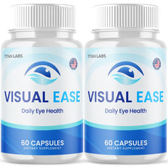 (2 Pack) Visual Ease Support Healthy Eye Vision & Function VisualEase 120 Capsules