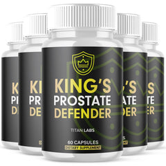 (5 Pack) King's Prostate Defender Advanced Prostate & Bladder Support 300 Capsules