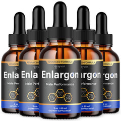 (5 Pack) Enlargon Male Support Drops Advanced Enlarg On Supplement 150 Servings