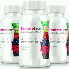 (3 Pack) FemmeLean Supplement Metabolic Super Food Blend 180 Capsules