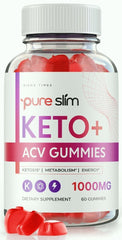 Pure Slim Keto + ACV Gummies for Advanced Weight loss and Energy Levels 60 Gummies