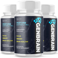(3 Pack) Genbrain Nootropic All Natural Brain Supplement Gen Brain 180 Capsules