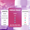 Image of (5 Pack) Mega Male Advanced Pills Premium Formula MegaMale Supplement 300 Caps