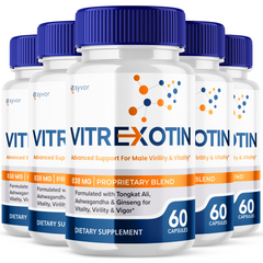 Vitrexotin Pills Advanced Vitality Support Formula Supplement (5 Pack-300 Capsules)