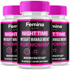 Femina for Women Advanced Weight Management Formula Supplement Pills (3 Pack - 180 Capsules)