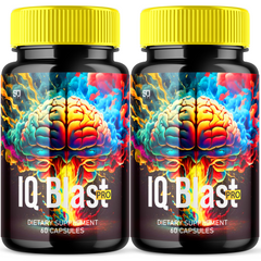 IQ Blast Pro Brain Supplement - Enhance Cognitive Function and Clarity (2 Pack 120 Capsules)