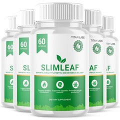 (5 Pack) SlimLeaf Advanced Energy & Fitness Supplement Slim Leaf 300 Capsules