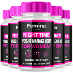 Femina for Women Advanced Weight Management Formula Supplement Pills (5 Pack - 300 Capsules)