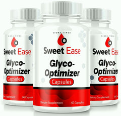 (3 Pack) Sweet Ease Glyco Optimizer Pills Supplement 180 Capsules