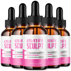 (5 Pack) Gelatine Sculpt Drops Advanced Health & Fitness Supplement 150 Servings