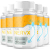 Image of (5 Pack) NervX Nootropic All Natural Super Nerve Supplement Nerv X 300 Capsules