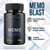 Image of Memo Blast Nootropic All Natural Formula Brain Supplement Pills (2 Pack - 120 Capsules)