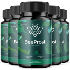 (5 Pack) Bee Prost Advanced Male Pills Formula BeeProst Supplement 300 Capsules
