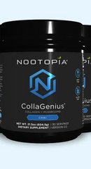 Nootopia CollaGenius Mushroom + Collagen Supplement 10.7 oz CHAI ex 01/26