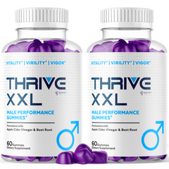 (2 Pack) Thrive XXL Male Gummys Advanced Formula ThriveXXL Vitamin 120 Gummies