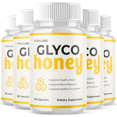 (5 Pack) Glyco Honey Advanced Blood Support Max Supplement GlycoHoney 300 Capsules
