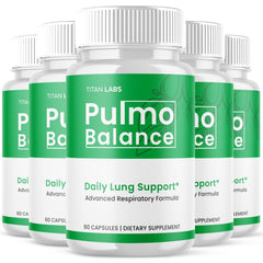 (5 Pack) Pulmo Balance Advanced lungs Health Support PulmoBalance 300 Capsules