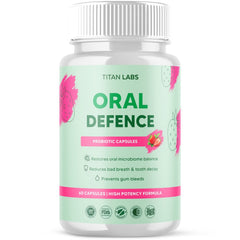 (1 Pack) Oral Defence Advanced Probiotic For Healthy Teeth & Gums 60 Capsules