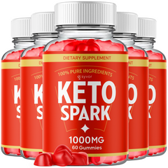 (5 Pack) Keto Spark ACV Gummies 1000MG KetoSpark Formula Max Vitamin 300 Gummies