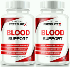 (2 Pack) Pressure X Blood Support Supplement 120 Capsules - ARMOLEY