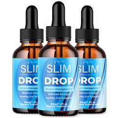 Slim Drop Blood Support Drops Advanced Vitamin Supplement 90 Servings (3 Pack)