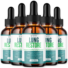 (5 Pack) Lung Restore Drop Advanced Formula for Lung Health Support 150 Servings