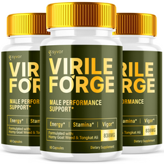 Virile Forge Advanced Supplement Pills (3 Pack - 180 Capsules)