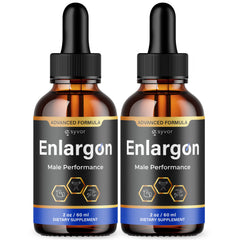 (2 Pack) Enlargon Male Support Drops Advanced Enlarg On Supplement 60 Servings