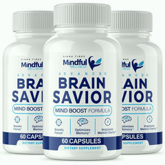 (3 Pack) Mindful Wellness Brain Savior 180 Capsules