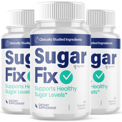 Sugar Fix Blood Balance Advanced Support Glycogen Vitamin (3 Pack-180 Capsules)