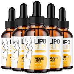 Lipo Slim Drops Advanced Formula Health & Fitness Supplement 150 Servs (5 Pack)