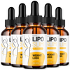 Image of Lipo Slim Drops Advanced Formula Health & Fitness Supplement 150 Servs (5 Pack)