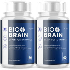 (2 Pack) Bio Brain Nootropic Natural Formula Brain Supplement BioBrain 120 Caps