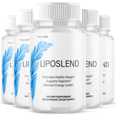 (5 Pack) LipoSlend Pills Advanced Energy & Fitness Supplement Lipo Slend 300 Capsules