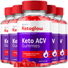 Image of (5 Pack) Keto Glow ACV Gummies 1000MG KetoGlow Formula Max Vitamin 300 Gummies