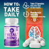 Image of (5 Pack) Vital Mind Nootropic All Natural Brain Supplement VitalMind 300 Capsule