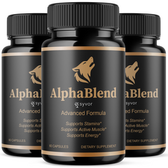 Alpha Blend Pills for Men Advanced Formula Vitamin Supplement (3 Pack - 180 Capsules)