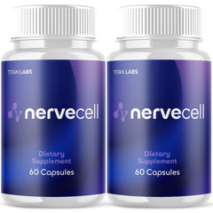 (2 Pack) Nervecell Nootropic Natural Brain Supplement Nerve Cell 120 Capsules
