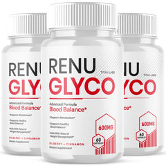 (3 Pack) Renu Glyco Advanced Blood Health Support Supplement RenuGlyco 180 Capsules