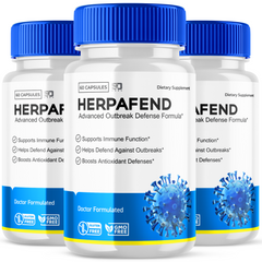 Herpafend Supplement Pills Supports Wellness and Promotes Skin Balance (3 Pack- 180 Capsules)