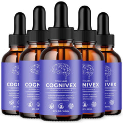 (5 Pack) Cognivex Nootropic Brain Health Support Drops Cogni Vex 150 Servings