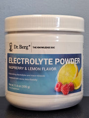 Dr. Berg Electrolyte Powder Raspberry & Lemon 11.6 oz - New / Sealed! Exp 4/2025