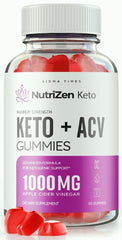 Nutrizen ACV Keto Gummies to Suppress Cravings and Support Weight Loss 60 Gummies