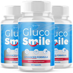 (3 Pack) Gluco Smile Pills Advanced Blood Health Support GlucoSmile 180 Capsules